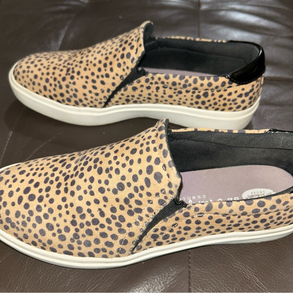 Dr. Scholls Leopard Print Casual Slip-Ons foam technology women’s sz 9 - Picture 3 of 6